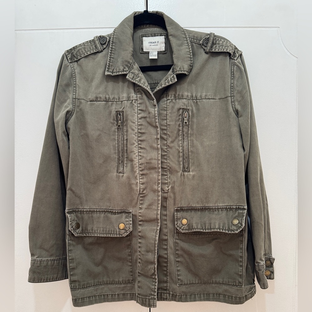 Olive Green Utility Jacket